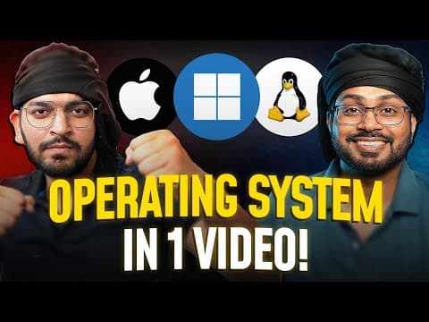 Thumbnail for Complete Operating Systems in 1 Shot (With Notes) || For Placement Interviews - video