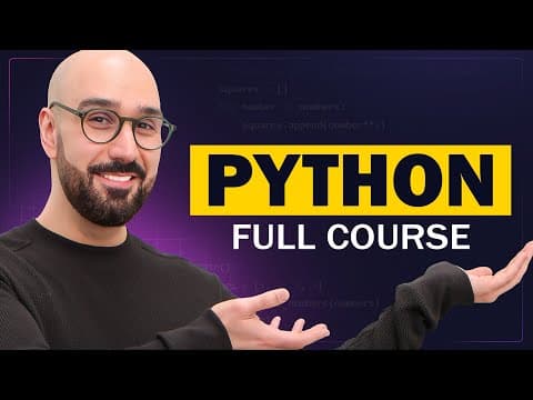 Thumbnail for Python Full Course for Beginners - video
