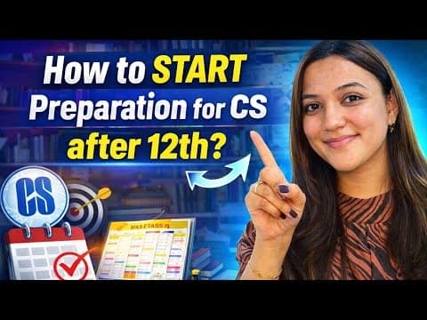 Thumbnail for How to START preparation for CS after 12th | Step-by- Step Guide | Registration, Strategy, Fees  - video