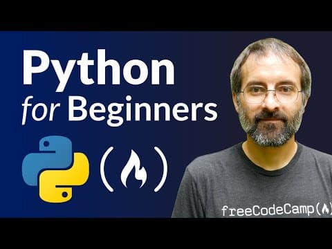 Thumbnail for Python for Beginners – Full Course [Programming Tutorial] - video