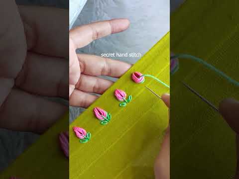 Thumbnail for Beautiful cute unique embroidery || elegant lace design #shorts #embroiderydesigns #design - video