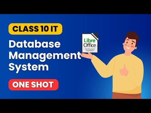 Thumbnail for DBMS Class 10th | DATABASE MANAGEMENT SYSTEM CLASS 10 IT Animated one shot - video
