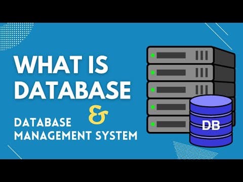 Thumbnail for What is Database & Database Management System DBMS | Intro to DBMS - video