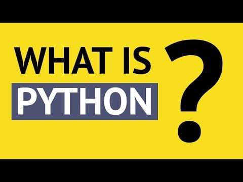 Thumbnail for What is Python? Why Python is So Popular? - video