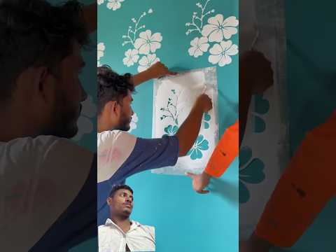 Thumbnail for Stencil Design #wallpainting #art #shortfeed #trendingvideo #shorts #reels #design - video
