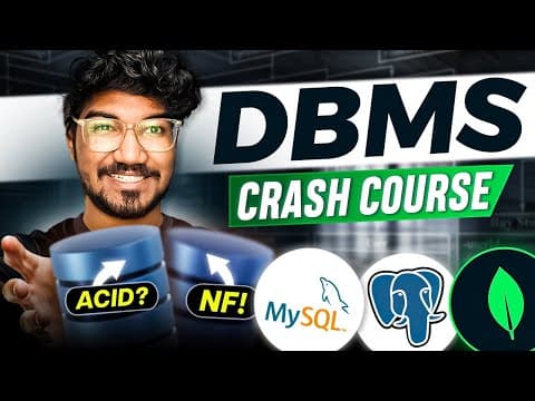Thumbnail for DBMS Complete Course | Basics to Advanced in Tamil - video