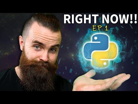 Thumbnail for you need to learn Python RIGHT NOW!! // EP 1 - video